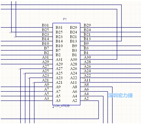 雙擊 1.SchDoc，文件可以被正常打開，下圖是其中的一部分：