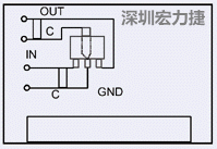 圖3：降壓電路的PCB設(shè)計(jì)示例。