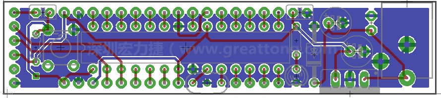 以上就是布線的所有步驟了。接下來就只剩下絲?。╯ilk-screen）、建立Gerber檔跟drill檔和送去印刷電路板廠制作的步驟。