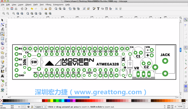 既然你有一個以電路板為背景的清晰影像了，使用向量工具將要絲印的圖像畫在上面吧，下面有一個例子。